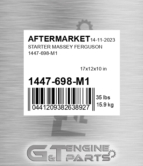 1447-698-M1 Starter Massey Ferguson 1447-698-m1 for AFTERMARKET