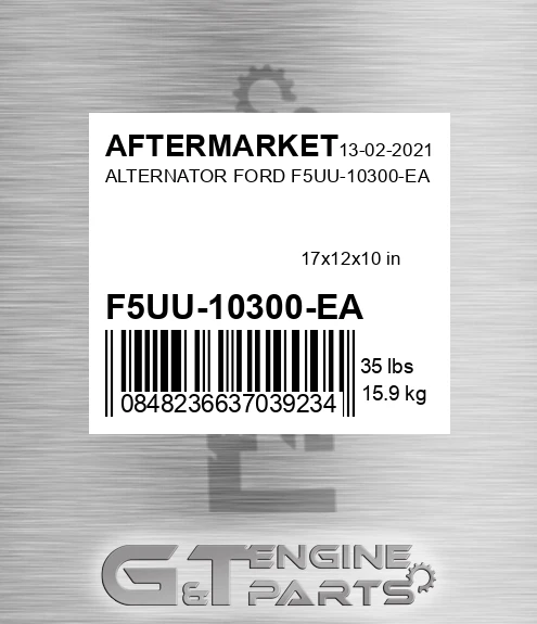 F5UU-10300-EA Alternator Ford F5uu-10300-ea for AFTERMARKET