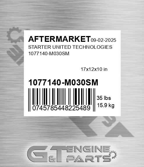 1077140-M030SM Starter United Technologies 1077140-m030sm for AFTERMARKET