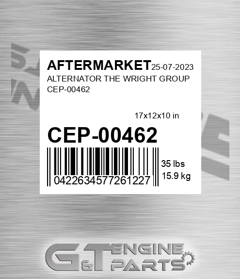 CEP-00462 Alternator The Wright Group Cep-00462 for AFTERMARKET