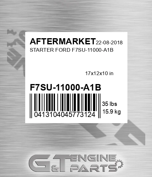 F7SU-11000-A1B Starter Ford F7su-11000-a1b for AFTERMARKET