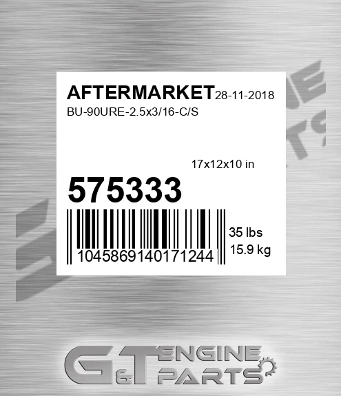 575-333 Bu-90ure-2.5x3/16-c/s for AFTERMARKET