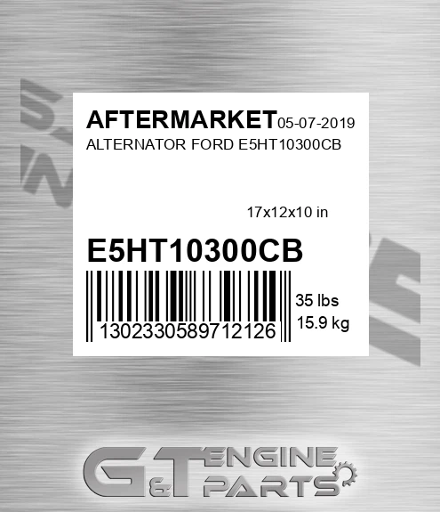 E5HT10300CB Alternator Ford E5ht10300cb for AFTERMARKET
