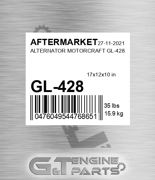 GL-428 Alternator Motorcraft Gl-428 for AFTERMARKET