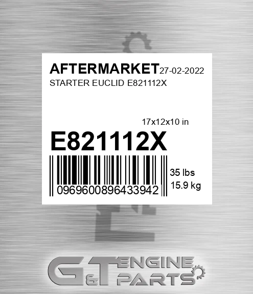 E821112X Starter Euclid