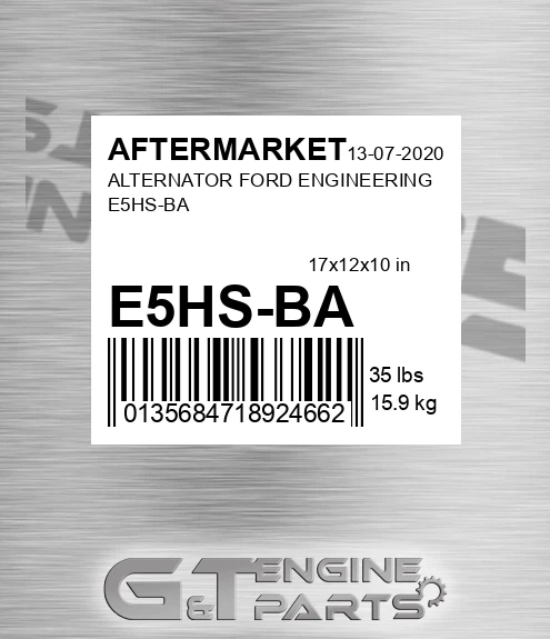 E5HS-BA Alternator Ford Engineering E5hs-ba for AFTERMARKET
