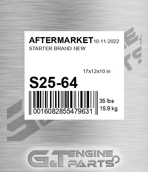 S25-64 Starter Brand New for AFTERMARKET