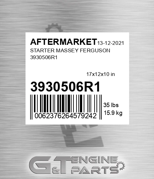 3930506R1 Starter Massey Ferguson for AFTERMARKET
