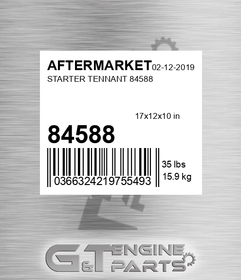 84588 Starter Tennant for AFTERMARKET