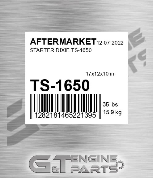 TS-1650 Starter Dixie Ts-1650 for AFTERMARKET