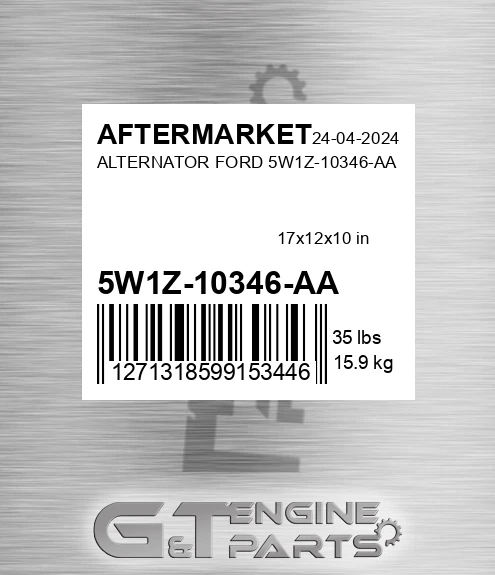 5W1Z-10346-AA Alternator Ford 5w1z-10346-aa for AFTERMARKET