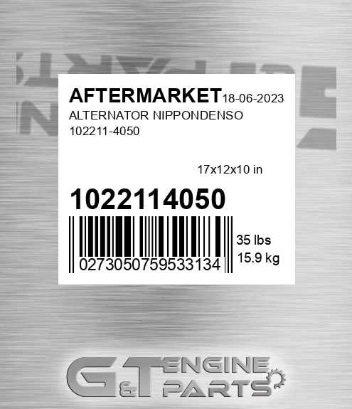 1022114050 Alternator Nippondenso