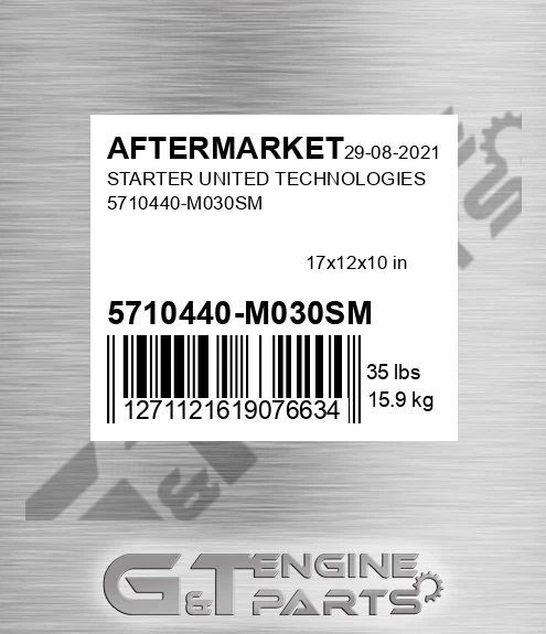 5710440-M030SM Starter United Technologies 5710440-m030sm for AFTERMARKET