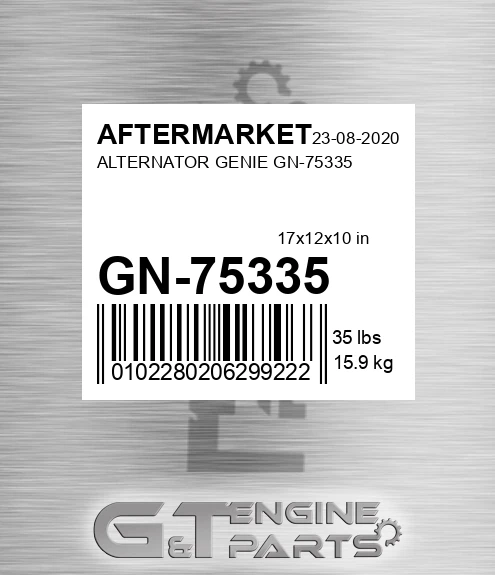 GN-75335 Alternator Genie Gn-75335 for AFTERMARKET
