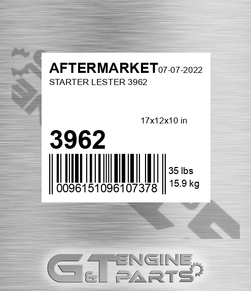 3962 Starter Lester for AFTERMARKET