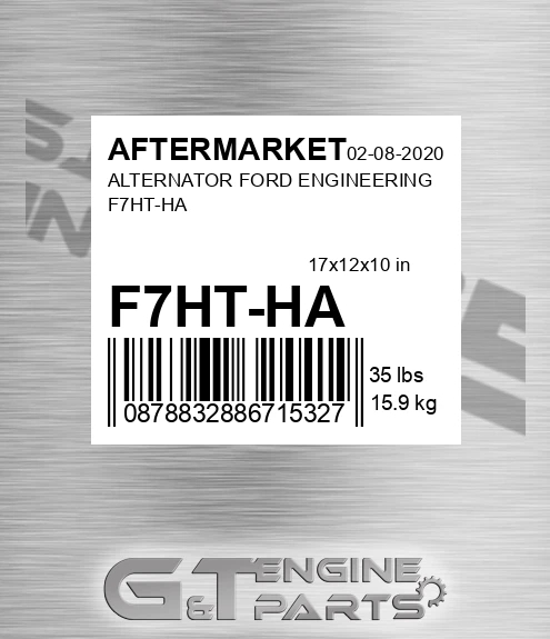 F7HT-HA Alternator Ford Engineering F7ht-ha for AFTERMARKET
