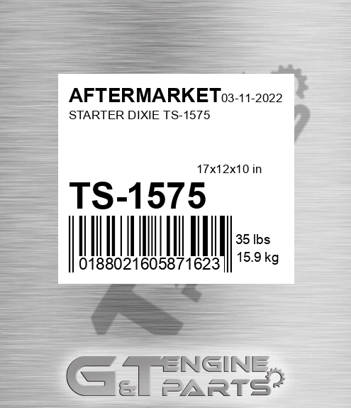 TS-1575 Starter Dixie Ts-1575 for AFTERMARKET