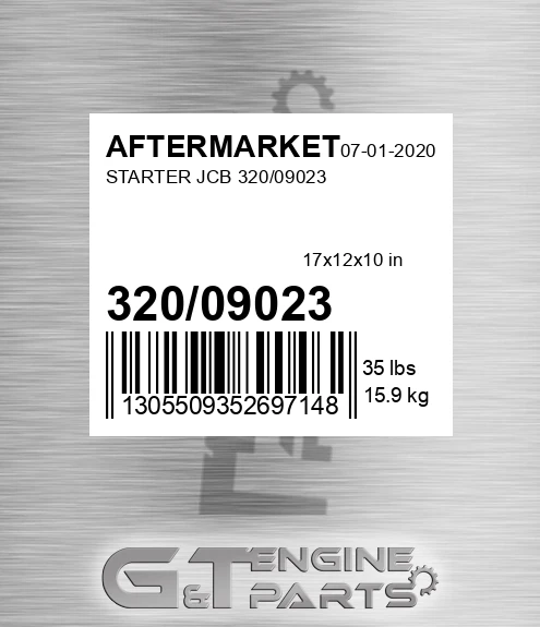 320/09023 Starter Jcb for AFTERMARKET