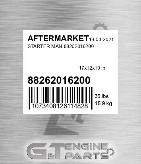 88262016200 Starter Man for AFTERMARKET