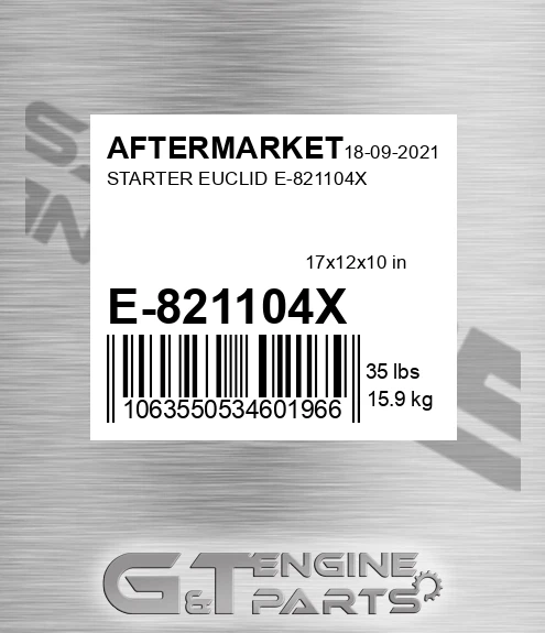 E-821104X Starter Euclid E-821104x