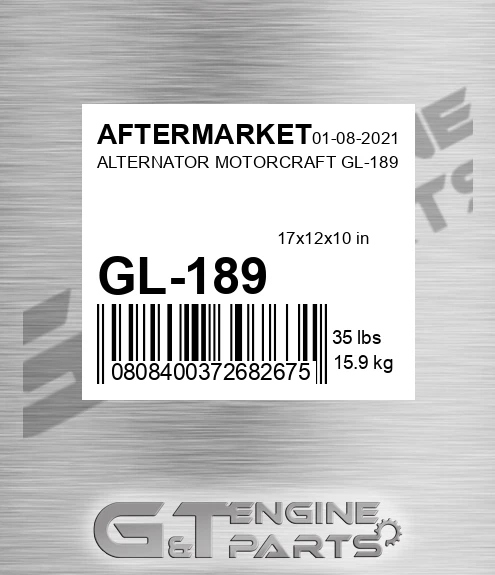 GL-189 Alternator Motorcraft Gl-189 for AFTERMARKET