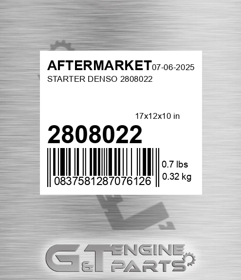 2808022 Starter Denso 2808022 for AFTERMARKET