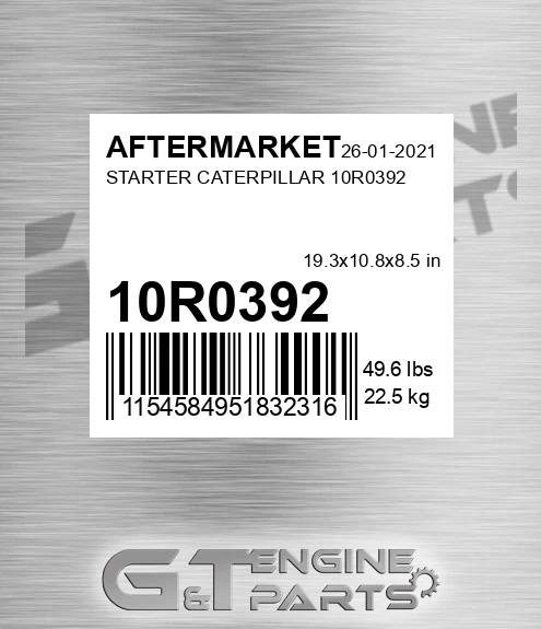 10R0392 Starter Caterpillar