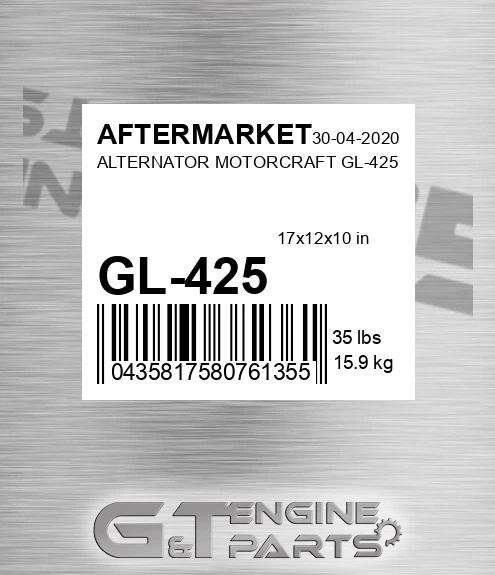 GL-425 Alternator Motorcraft Gl-425 for AFTERMARKET