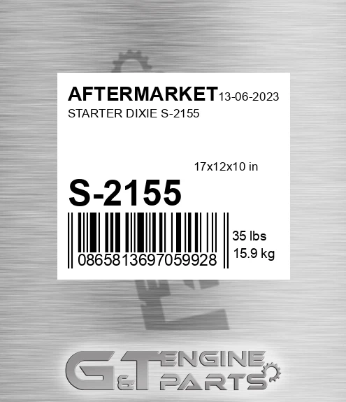 S-2155 Starter Dixie S-2155 for AFTERMARKET