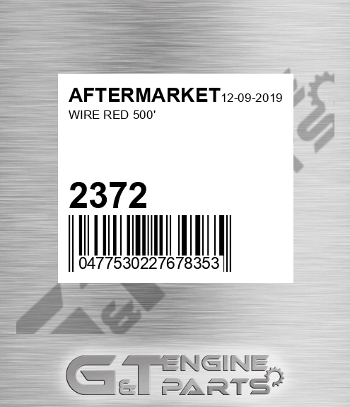 2372 Wire Red 500'