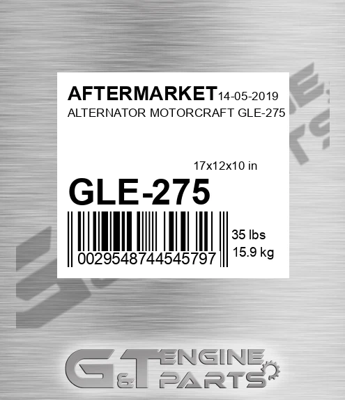 GLE-275 Alternator Motorcraft Gle-275 for AFTERMARKET