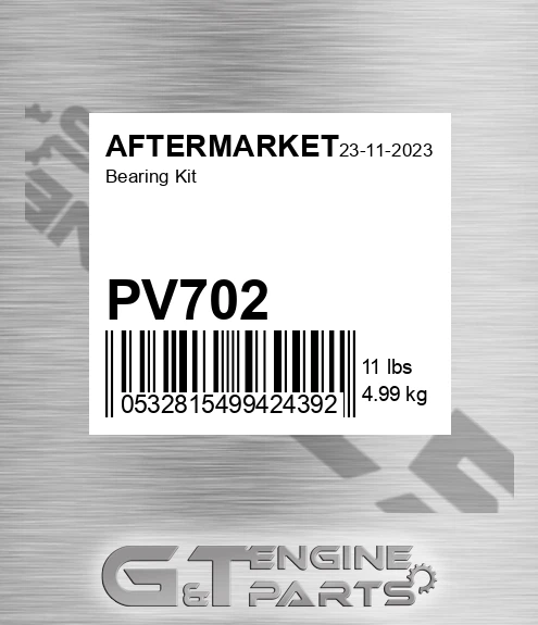 PV702 AFTERMARKET Bearing Kit