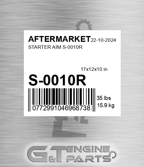 S-0010R Starter Aim S-0010r for AFTERMARKET