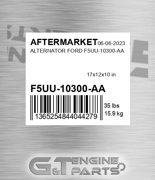 F5UU-10300-AA Alternator Ford F5uu-10300-aa for AFTERMARKET