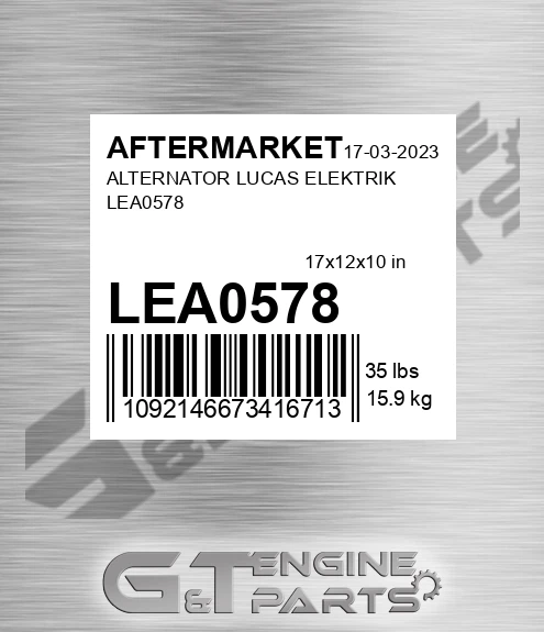 LEA0578 Alternator Lucas Elektrik for AFTERMARKET