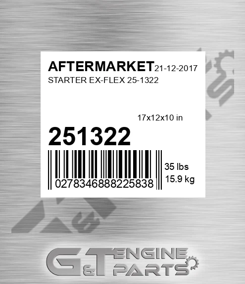 251322 Starter Ex-flex