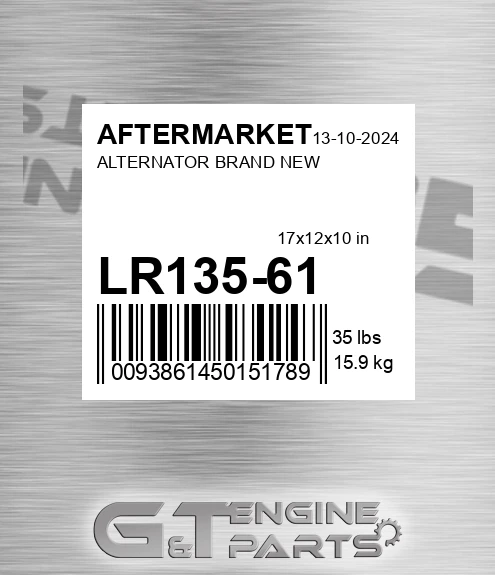 LR135-61 Alternator Brand New for AFTERMARKET