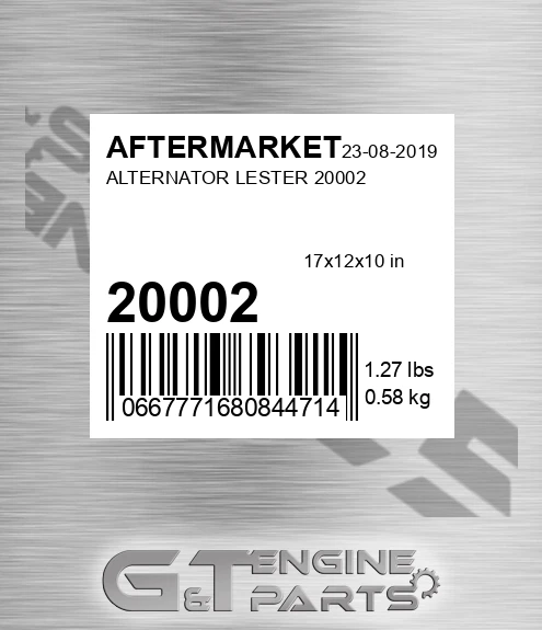 20002 Alternator Lester