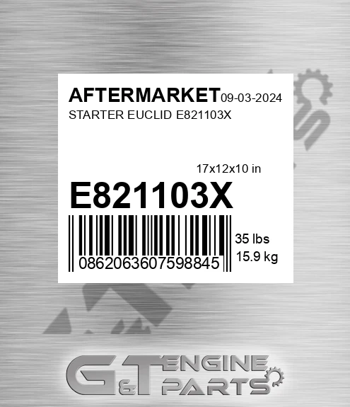 E821103X Starter Euclid