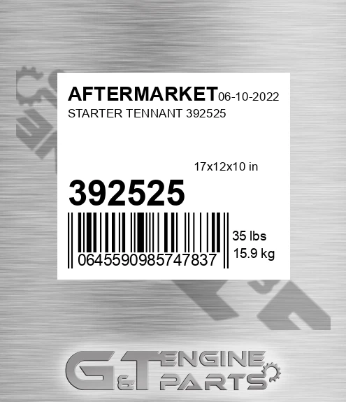 392525 Starter Tennant for AFTERMARKET