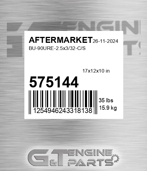 575-144 Bu-90ure-2.5x3/32-c/s for AFTERMARKET