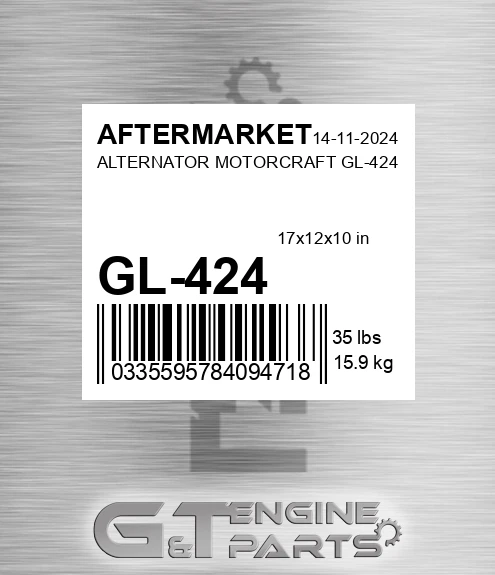 GL-424 Alternator Motorcraft Gl-424 for AFTERMARKET