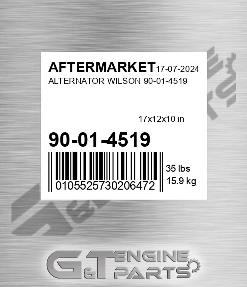 90-01-4519 Alternator Wilson 90-01-4519 for AFTERMARKET
