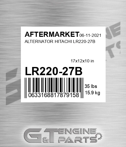 LR220-27B Alternator Hitachi Lr220-27b for AFTERMARKET