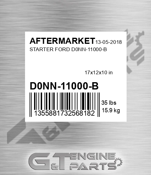 D0NN-11000-B Starter Ford D0nn-11000-b for AFTERMARKET