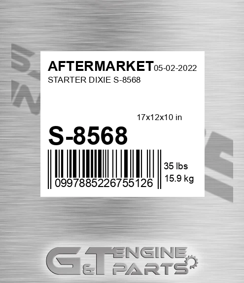 S-8568 Starter Dixie S-8568 for AFTERMARKET