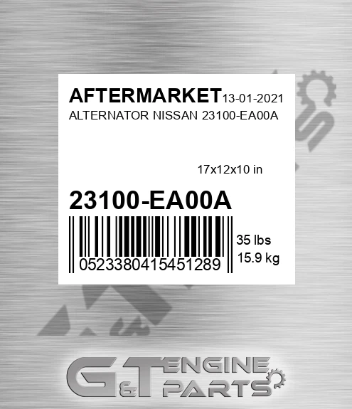 23100-EA00A Alternator Nissan 23100-ea00a for AFTERMARKET