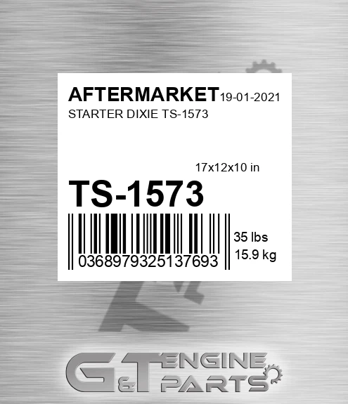 TS-1573 Starter Dixie Ts-1573 for AFTERMARKET