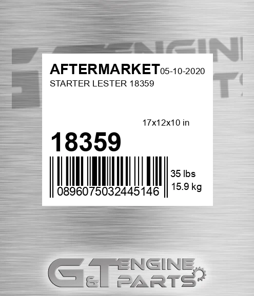 18359 AFTERMARKET Starter Lester