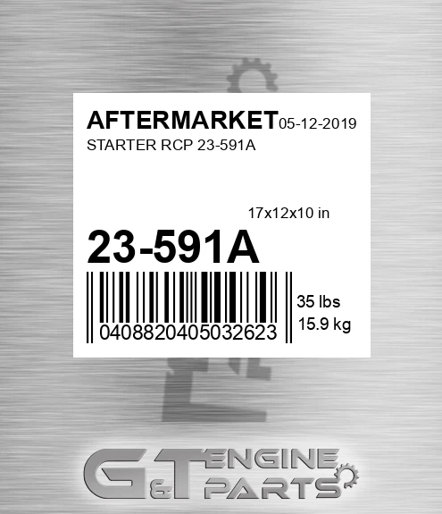 23-591A Starter Rcp 23-591a for AFTERMARKET